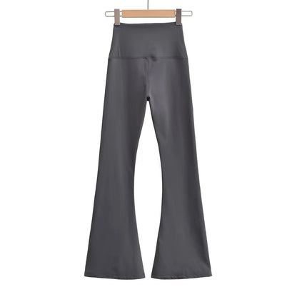 Damen Flared Leggings Hochtaillig Elegantes Design