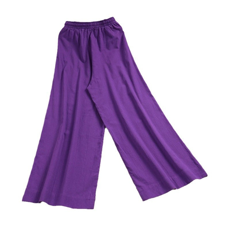 Damen Leinenhosen Weit Evelyn