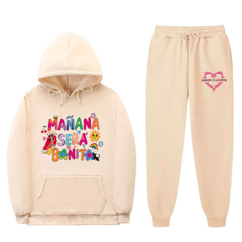 Damen Sweatshirt Jogginghose Set Bunt Eveloria