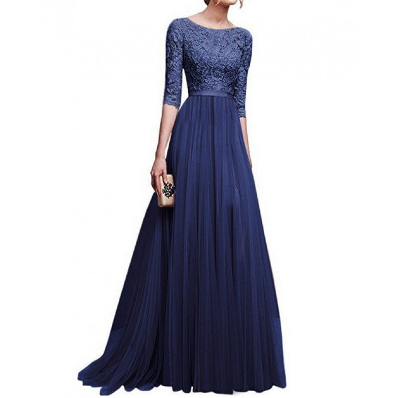 Eveloria Damen Abendkleid Spitze Voluminöser Rock