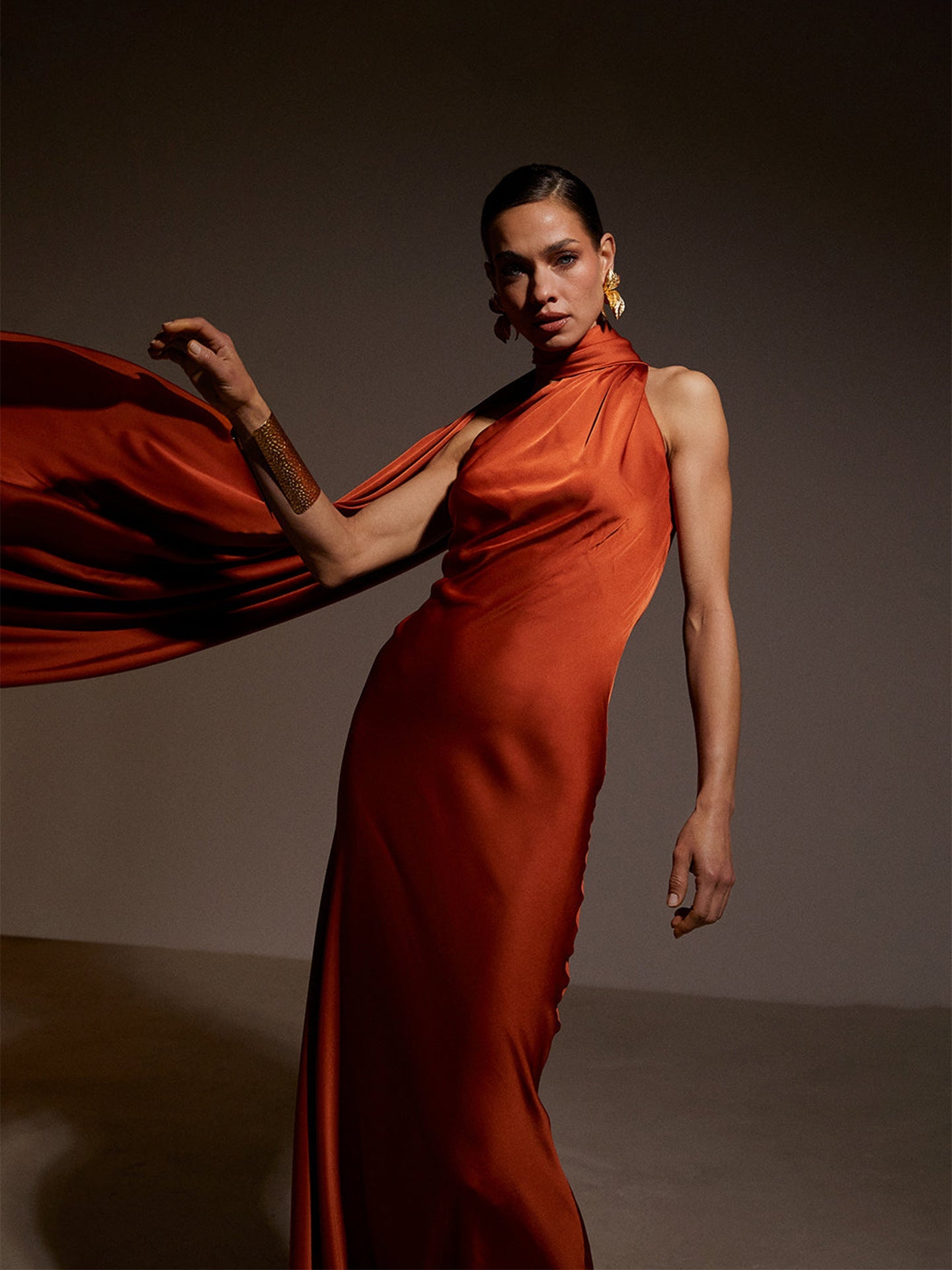 Damen Abendkleid Schulterfrei Fließend Eveloria
