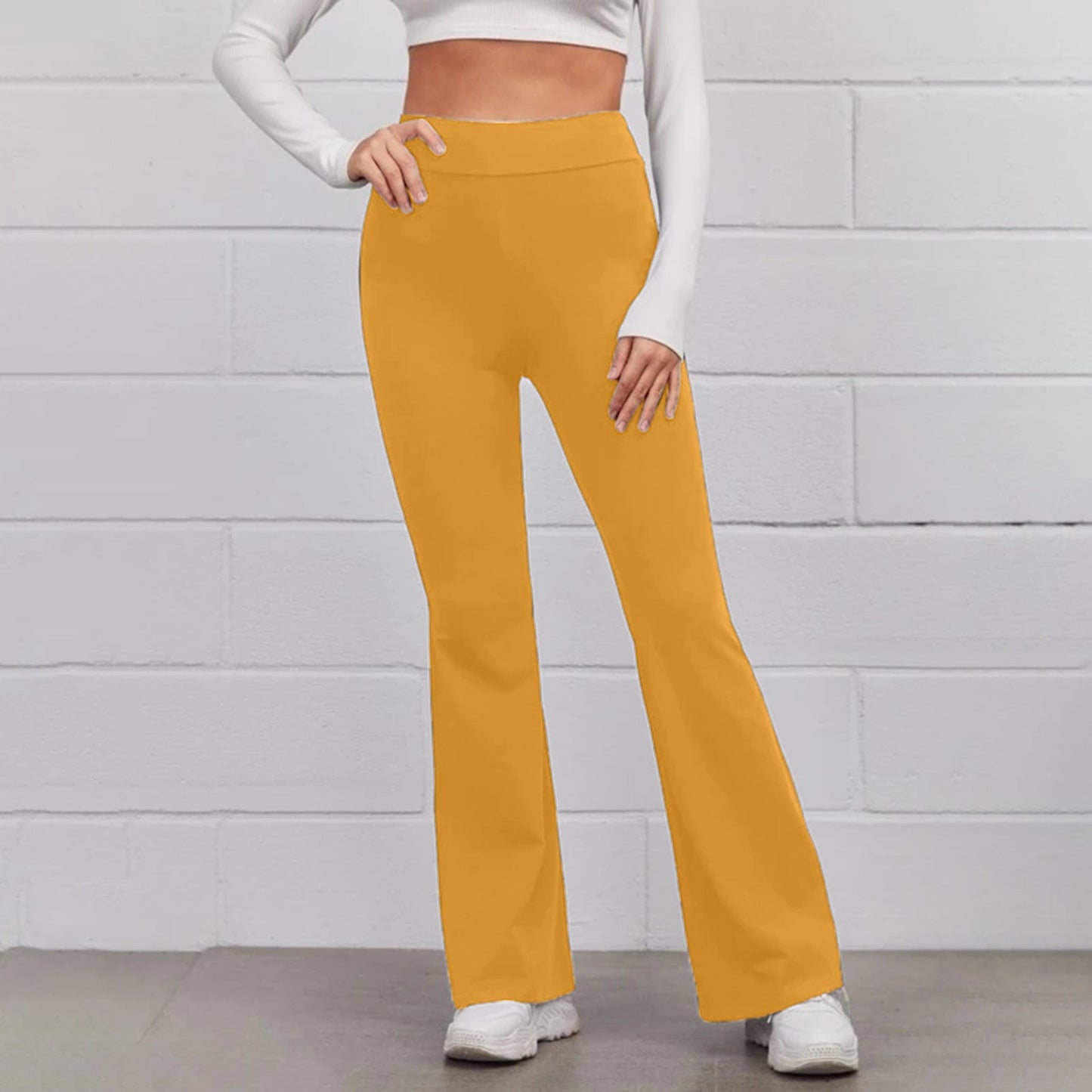 Damen Flared-Hosen Hochsitze Eveloria