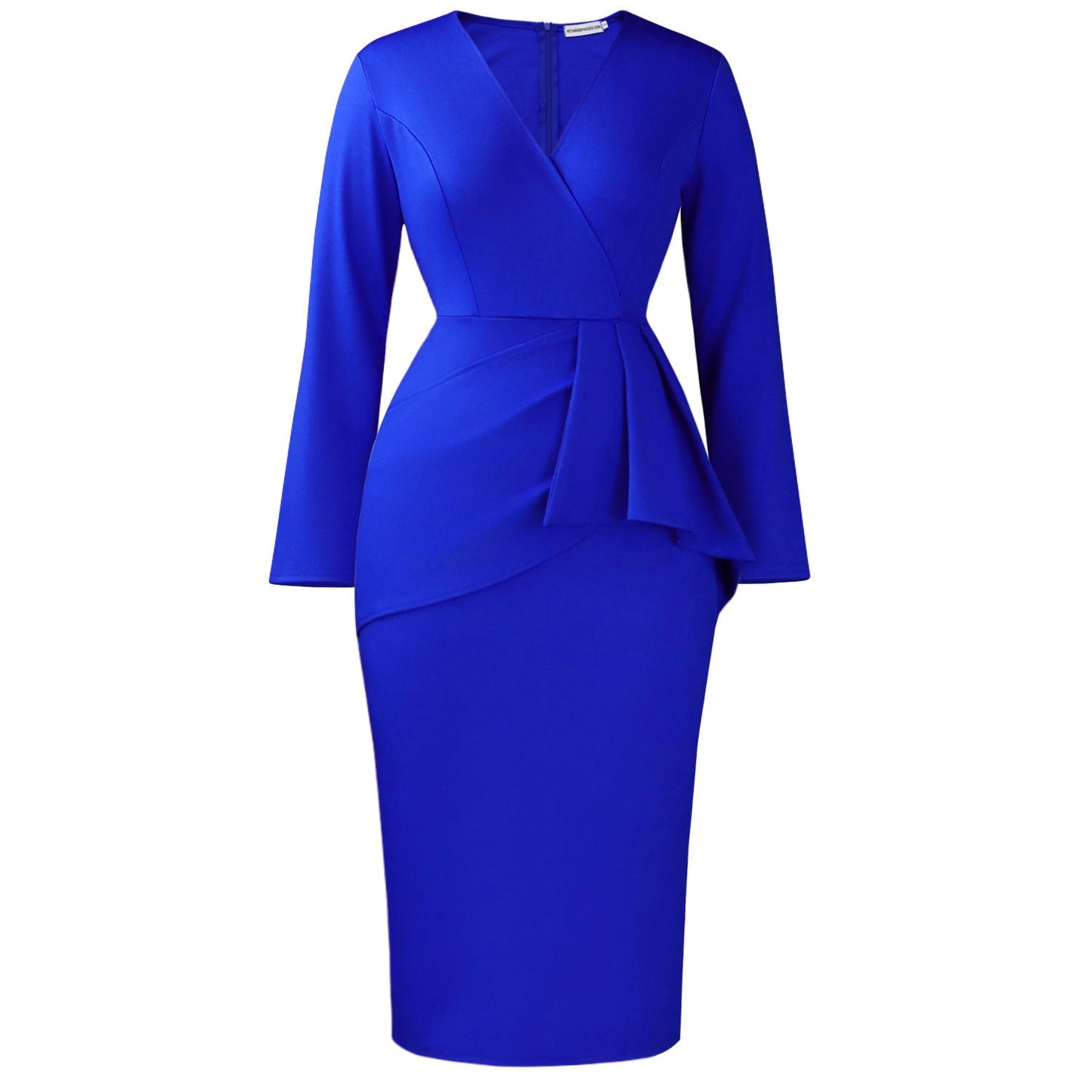 Damen Wickelkleid Asymmetrische Rüschen Elegantes Design Eveloria