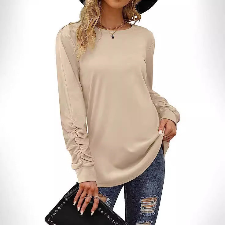 Damen Langarmshirt Weiches Baumwollmix Eveloria