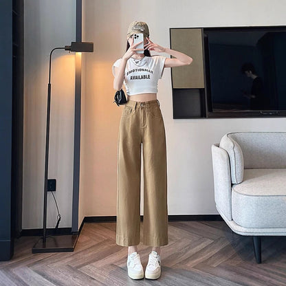 Damen Highwaist Jeans Weit Bein Eveloria