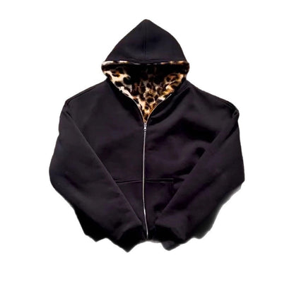 Damen Kapuzenjacke Samtig Fütterung Eveloria