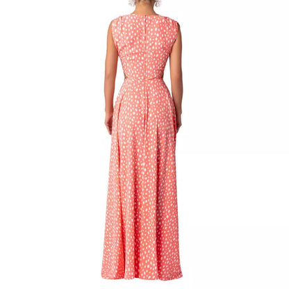 Damen Maxikleid Elegant Bodenlang Cut-Out Eveloria