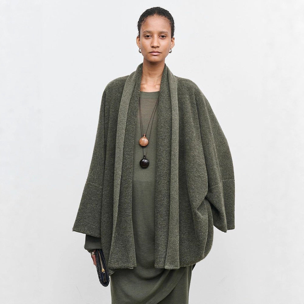 Eveloria Damen Strickmantel Elegantes Design Strapazierfähig