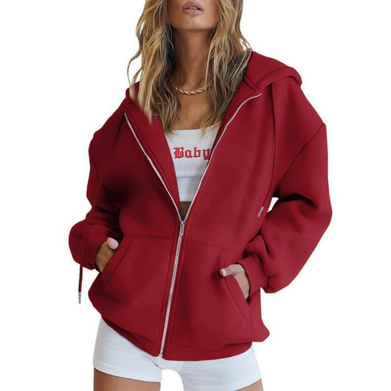 Damen Oversized Kapuzenjacke mit Taschen Eveloria