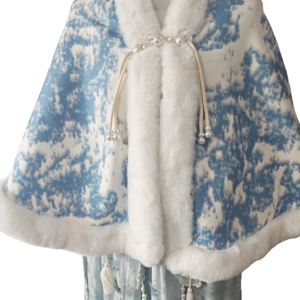Damen Kuscheljacke mit Fellkragen Eveloria