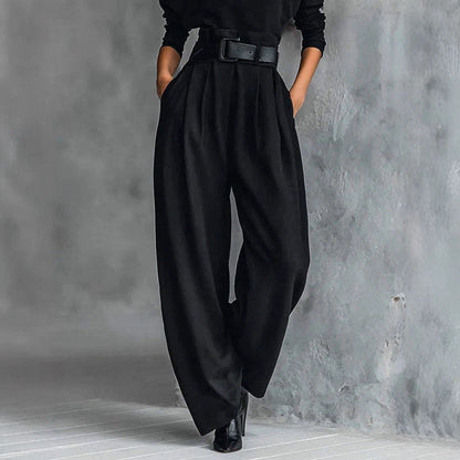 Damen Utility-Jumpsuit Hochkragen Taillengürtel Eveloria
