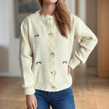 Damen Strickjacke mit verspielten Details