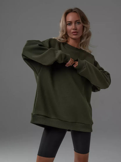 Damen Oversized Sweatshirt Lässiger Schnitt Eveloria