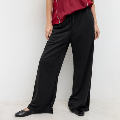 Damen Sweatpants Hoher Bund Weiter Schnitt Bequem Eveloria