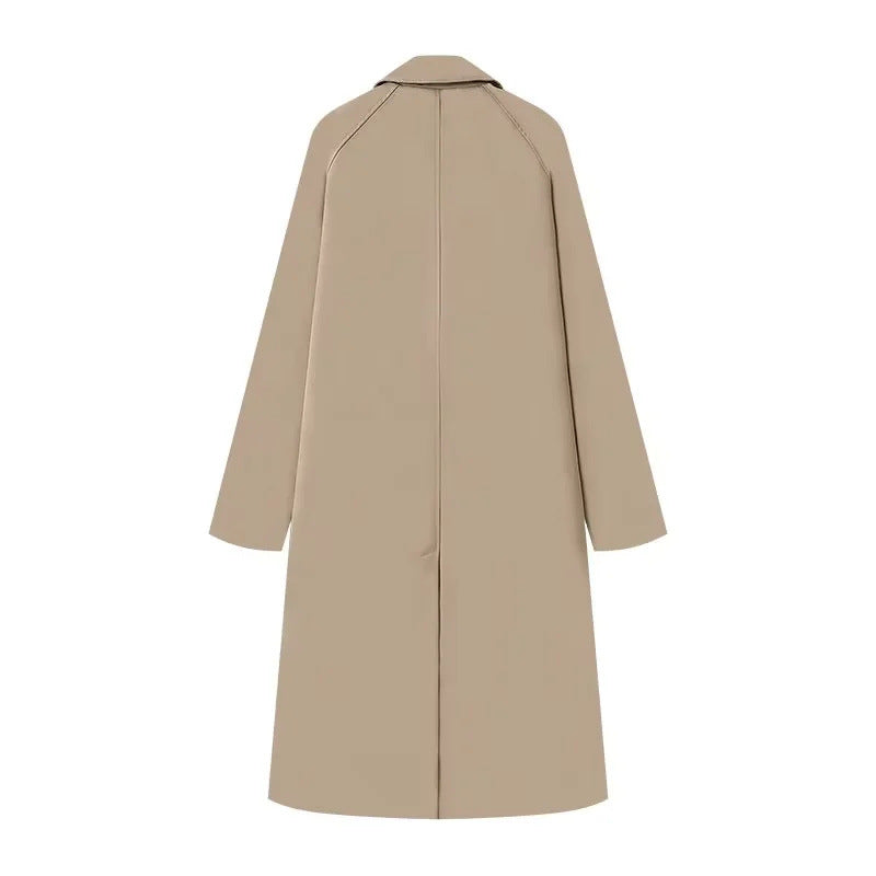 Eveloria Damen Trenchcoat Gefüttert Karomuster