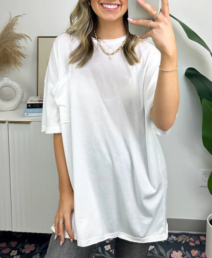 Damen Oversized T-Shirt mit Tasche Eveloria