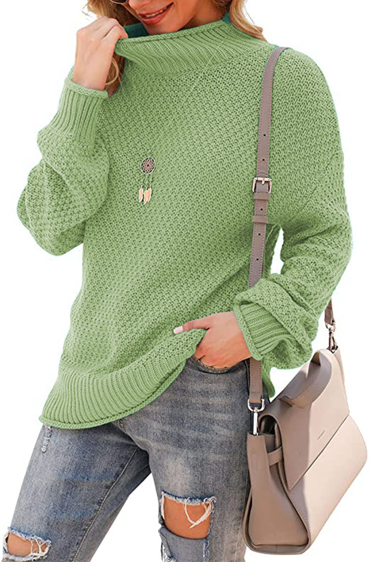 Damen Strickpullover Hohler Kragen Strukturiert Eveloria