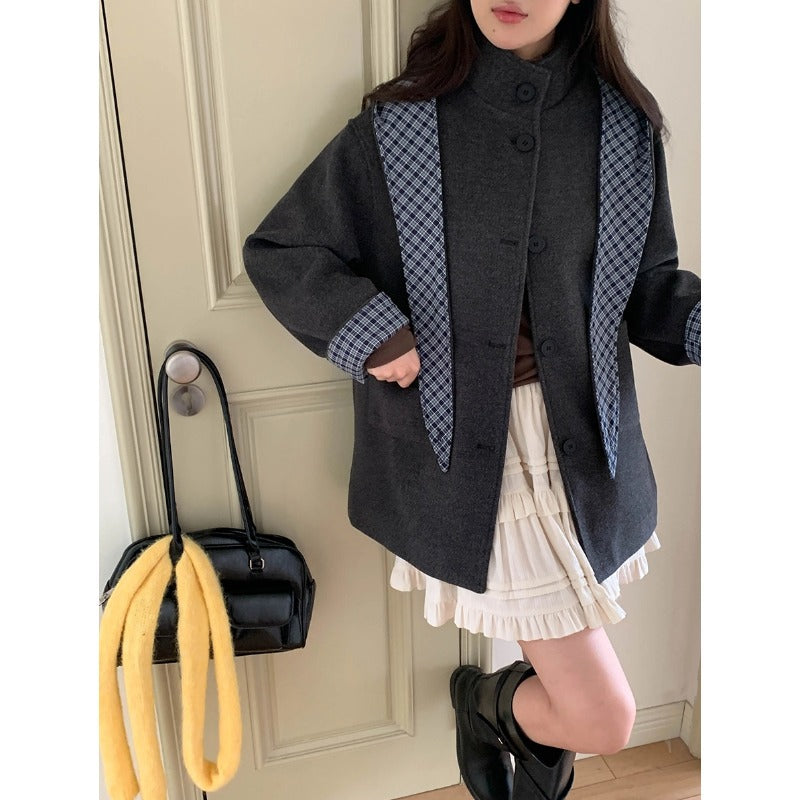 Damen Übergangsjacke Kariert Eveloria - Eveloria