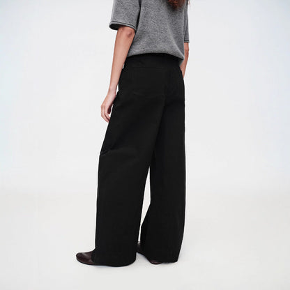 Damen High-Waist-Hose Weit Eveloria