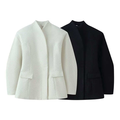 Damen Fleecejacke Eveloria Bequem Schwarz - Eveloria