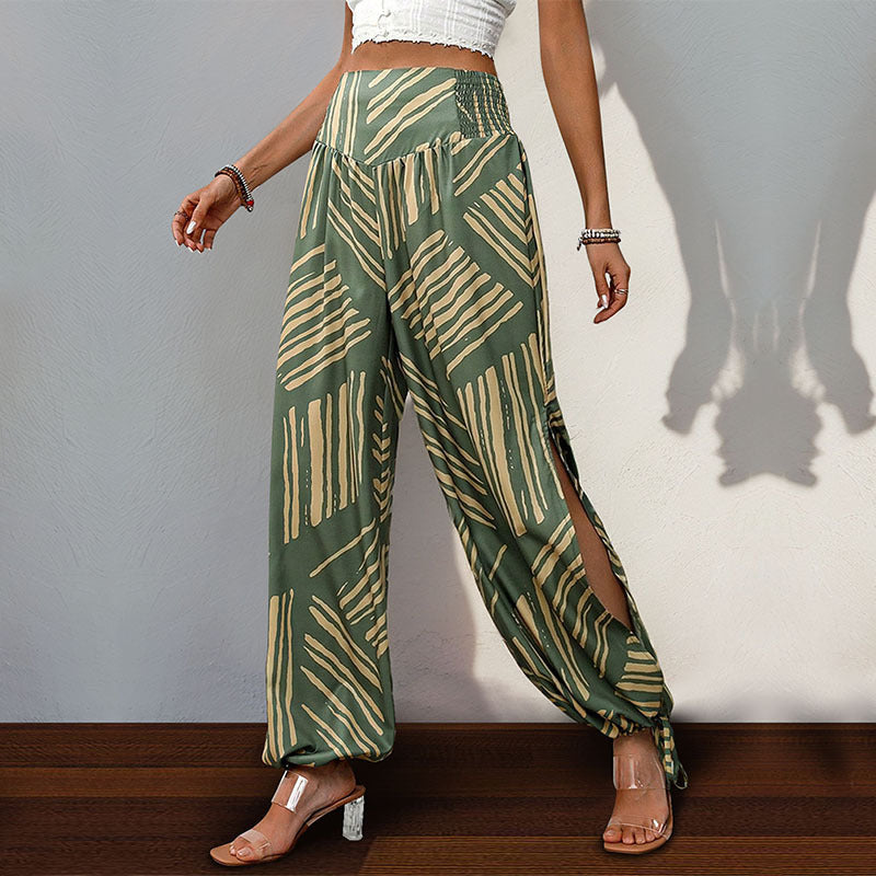 Damen Palazzo-Hose Elastisch Weite Bein Eveloria