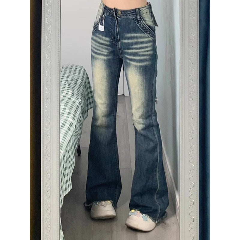 Damen Highwaist Flare Jeans Eveloria - Eveloria