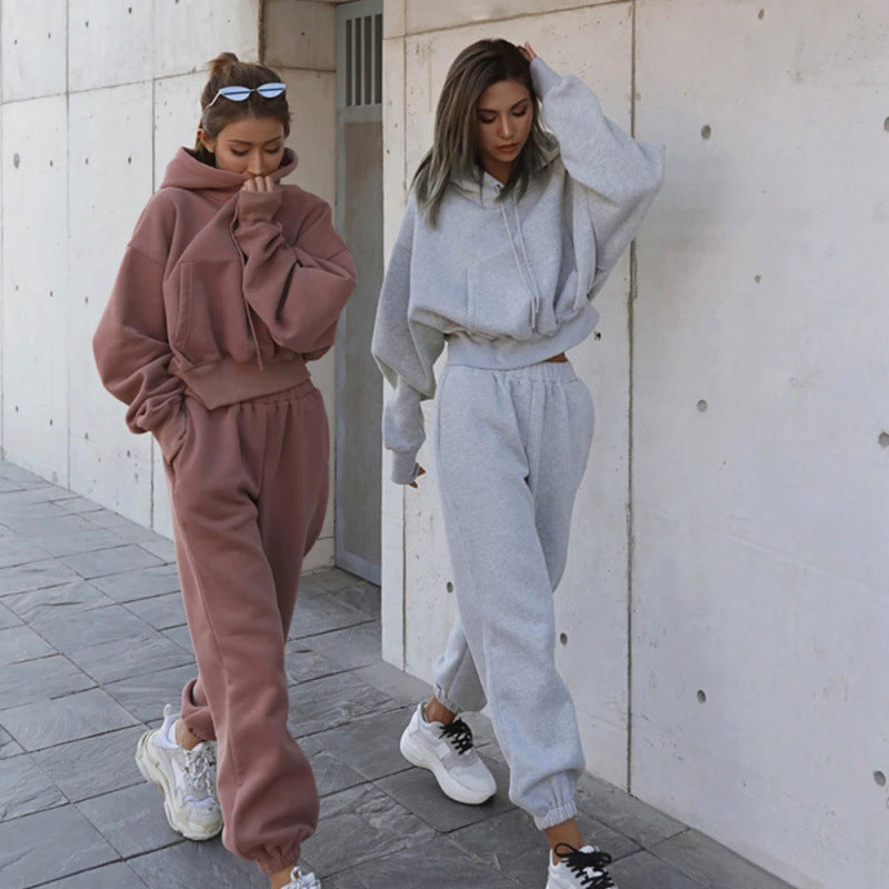 Damen Sportliches Hoodie Jogging Set Eveloria - Eveloria