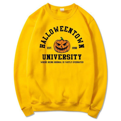 Damen Sweatshirt Halloween-Design Bequem Grau Eveloria