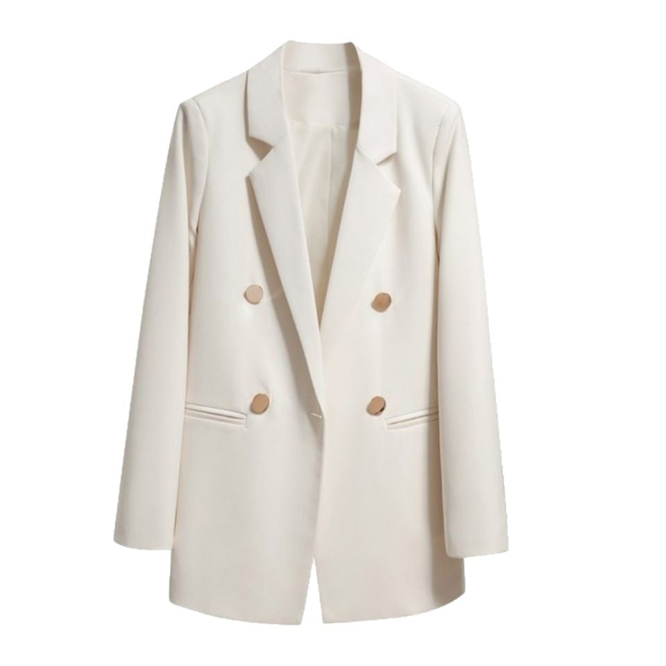 Damen Blazer Doppelter Knopfleiste Moderner Schnitt Eveloria