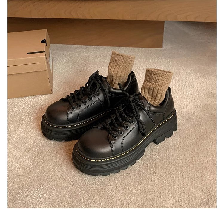 Damen Chunky Schnürschuhe Rutschfest Stilvoll Eveloria