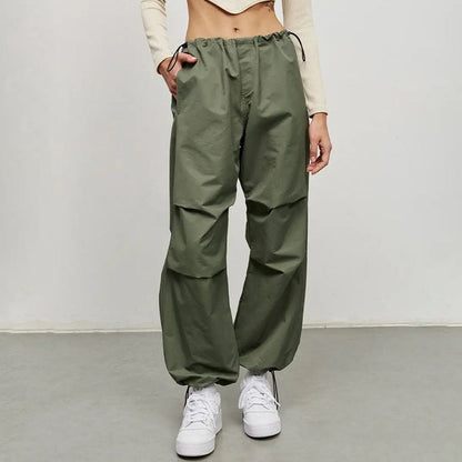 Damen Sport-Hosen Verstellbarer Bund Praktische Taschen