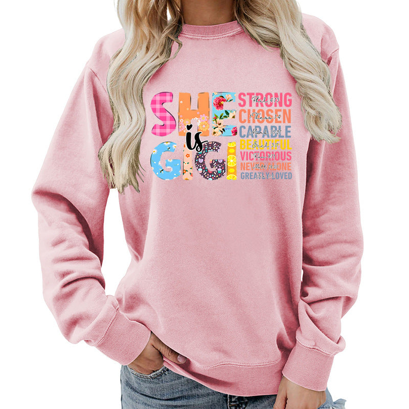 Damen Sweatshirt Inspirierendes Text-Design Eveloria