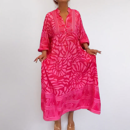 Damen Kaftan Kleid Muster Eveloria