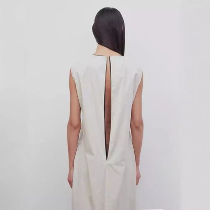 Damen Maxikleid Fließend Breiter Ausschnitt Eveloria