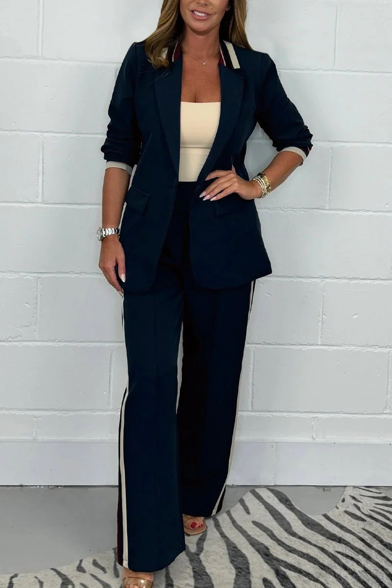 Damen Blazer-Hosen-Kombination Eveloria Elegantes Office-Set