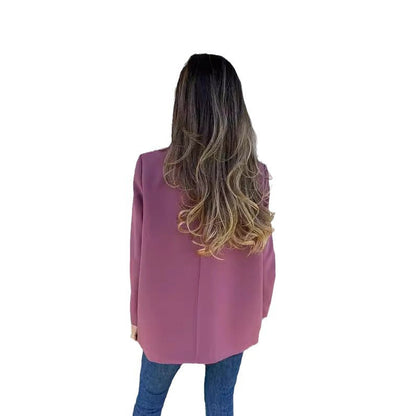 Damen Blazer Doppelter Knopfleiste Stylischer Schnitt Eveloria
