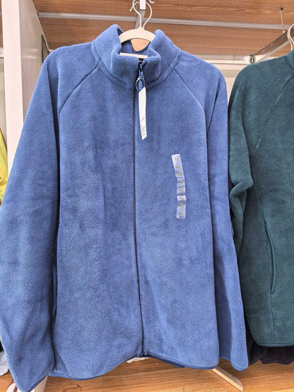 Damen Fleecejacke Hochkragen Seitentaschen Eveloria