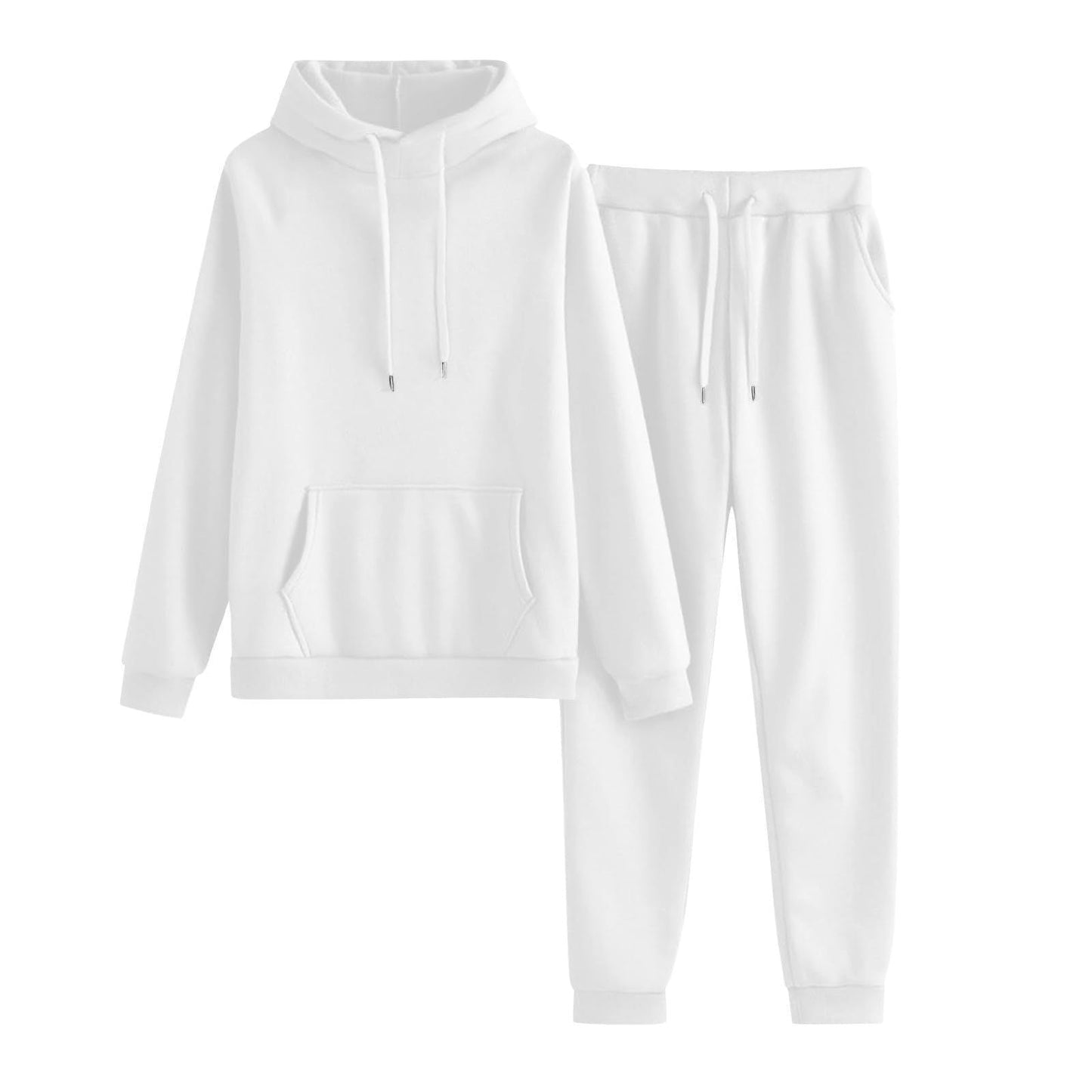 Damen Hoodie Jogginghose Set Lässig Mit Taschen Eveloria