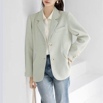 Damen Blazer Tailliert Mit Knöpfen Eveloria