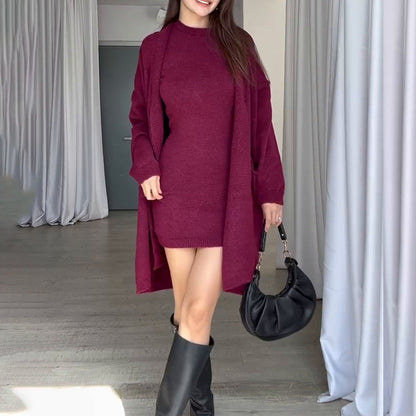 Damen Strickmantel Oversized mit Taschen Eveloria