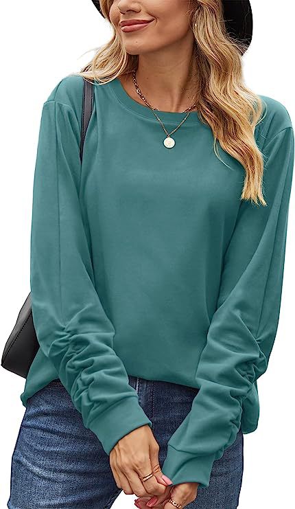 Damen Langarmshirt Weiches Baumwollmix Eveloria