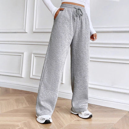 Eveloria Damen Freizeithose Weites Bein Elastischer Bund