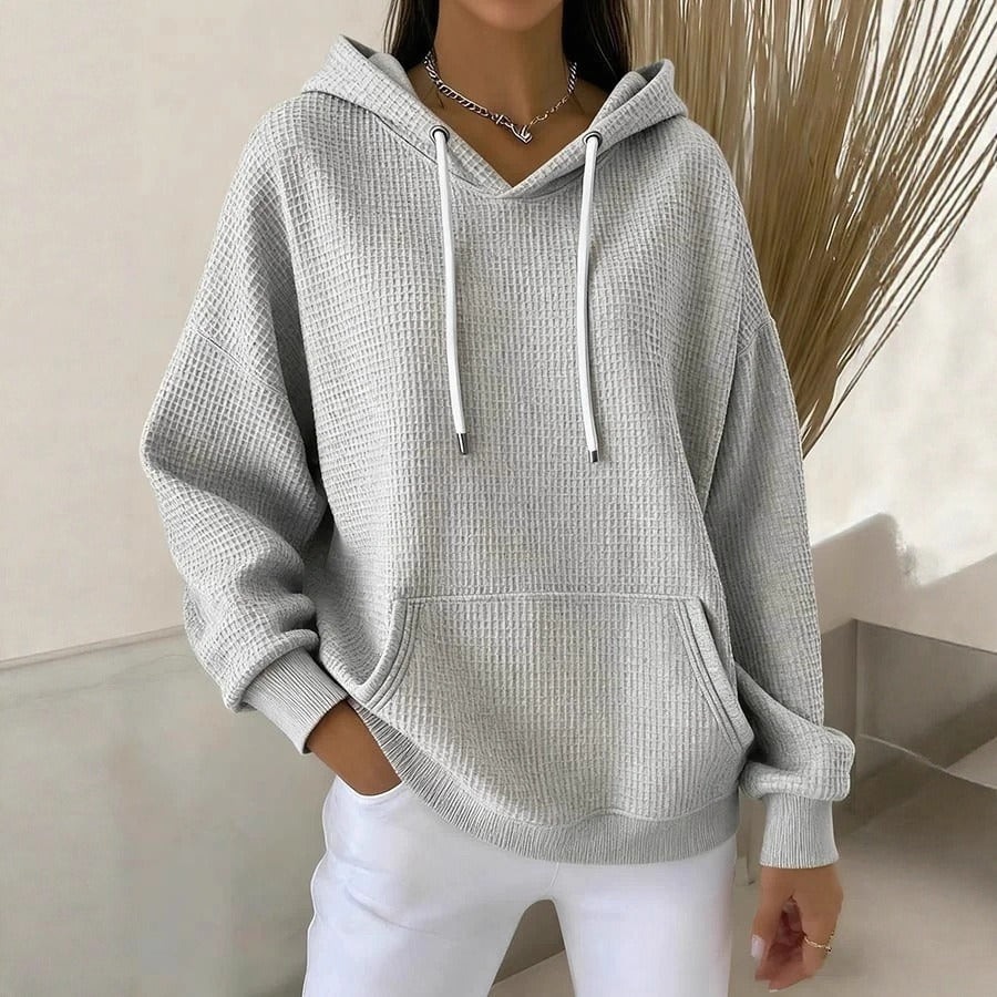Damen Kapuzenpullover Strukturiertes Gewebe Eveloria