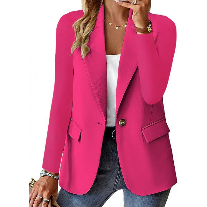 Damen Blazer Moderner Schnitt Elegante Knöpfe Eveloria