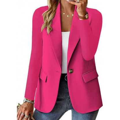 Damen Blazer Moderner Schnitt Elegante Knöpfe Eveloria