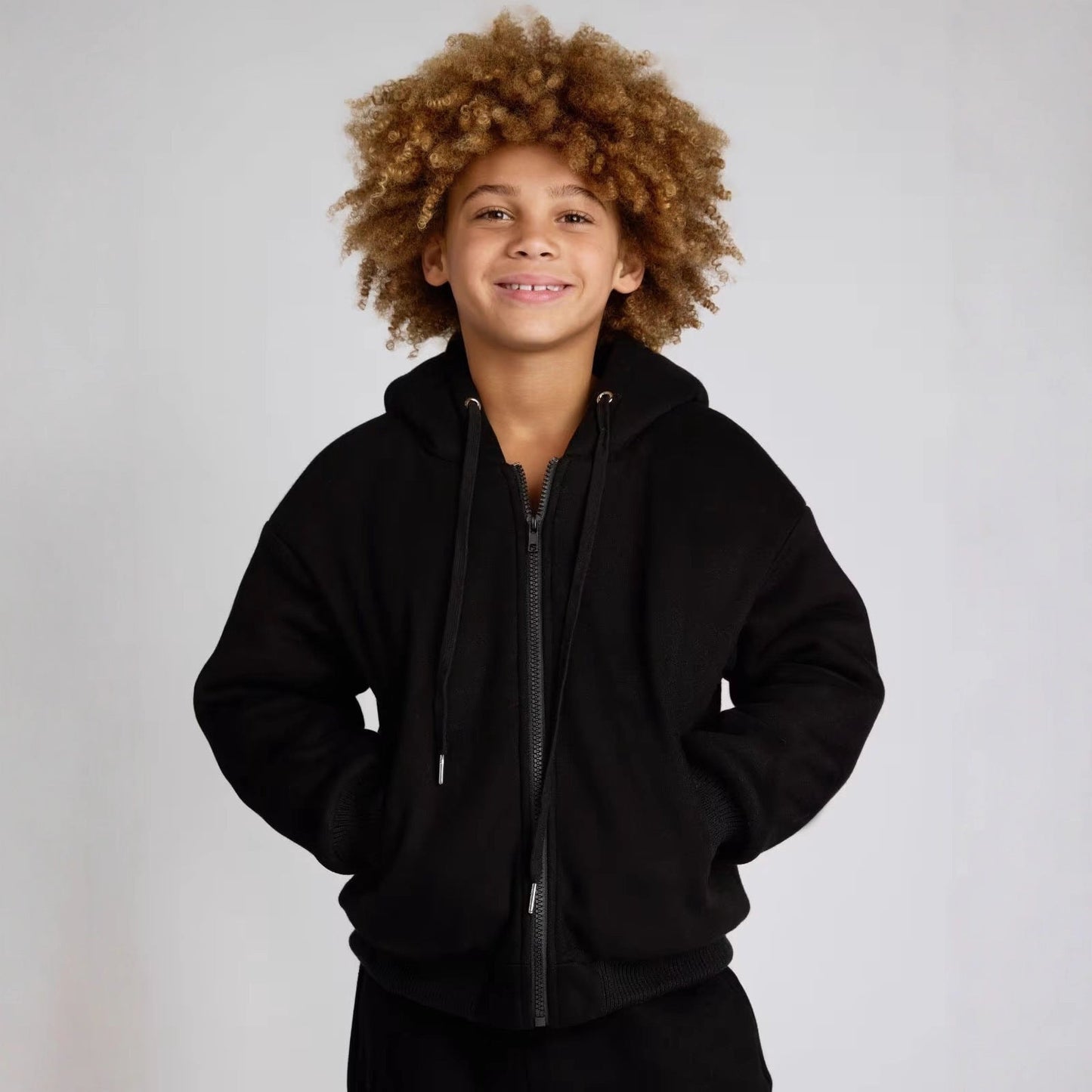 Damen Oversized Kapuzenjacke Lässiger Schnitt Reißverschluss