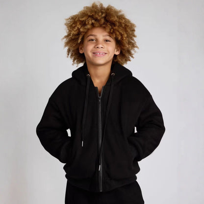 Damen Oversized Kapuzenjacke Lässiger Schnitt Reißverschluss