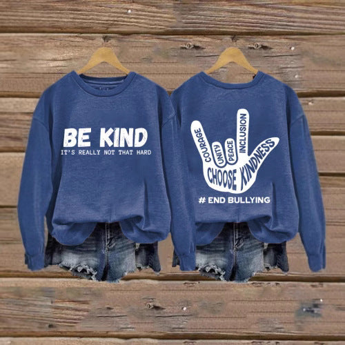 Damen Sweatshirt Positives Motiv Handbemalt Eveloria