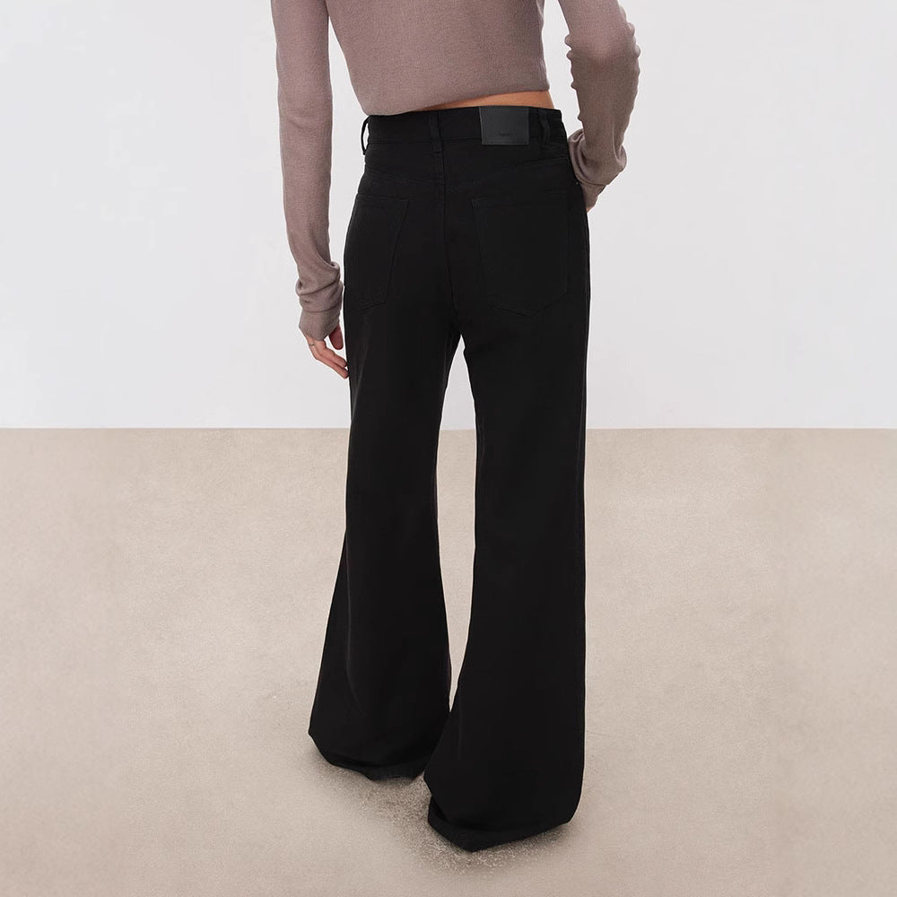 Damen High-Waist Jeans Weit Eveloria
