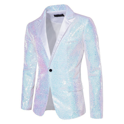 Herren Blazer Pailletten schimmernd Eveloria